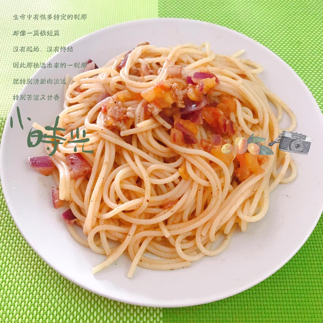 番茄肉酱意大利面