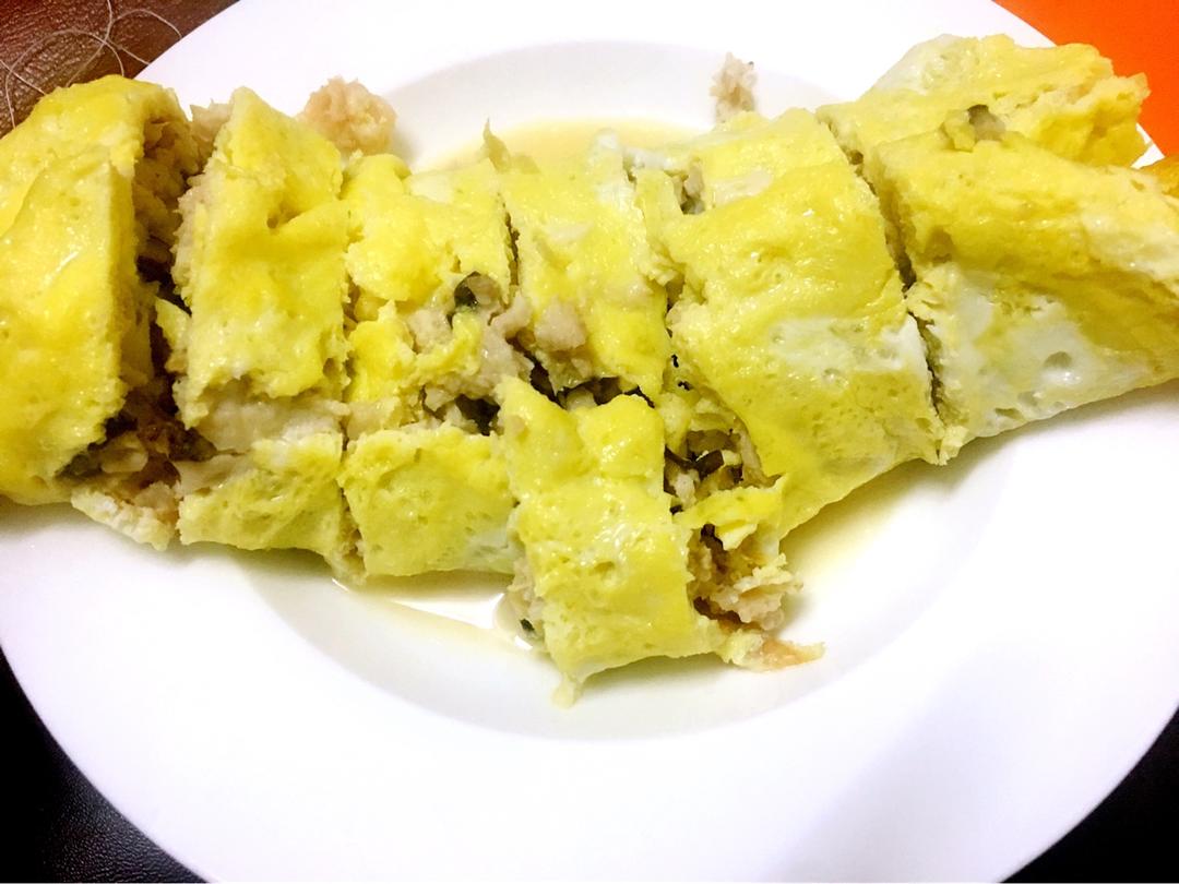 老爸的手艺---蒸肉蛋卷