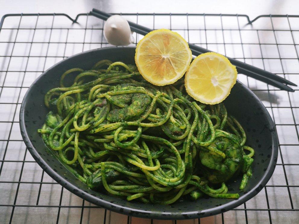 健康低卡吃意面——菠菜意大利面