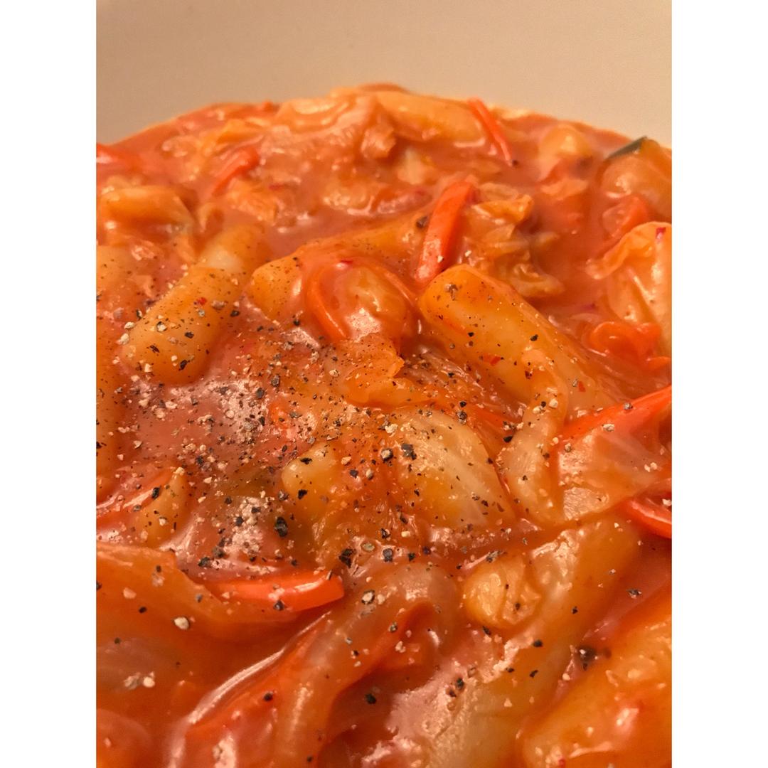 韩式辣炒年糕（or网红芝士套路之芝心年糕）