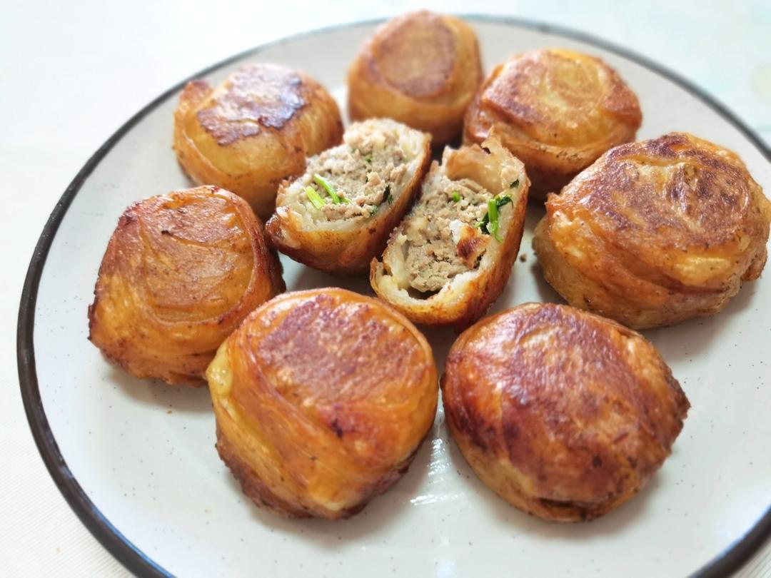 香酥金丝牛肉饼