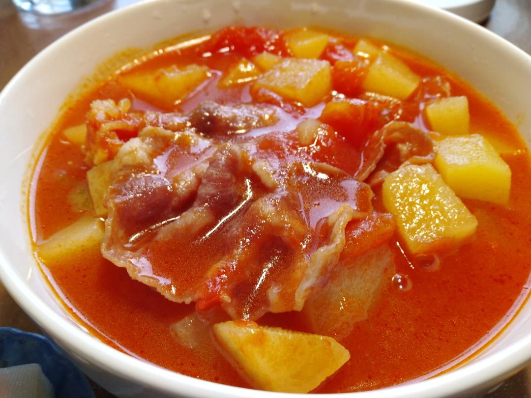 超开胃的番茄土豆肥牛汤‼️下米饭无敌了