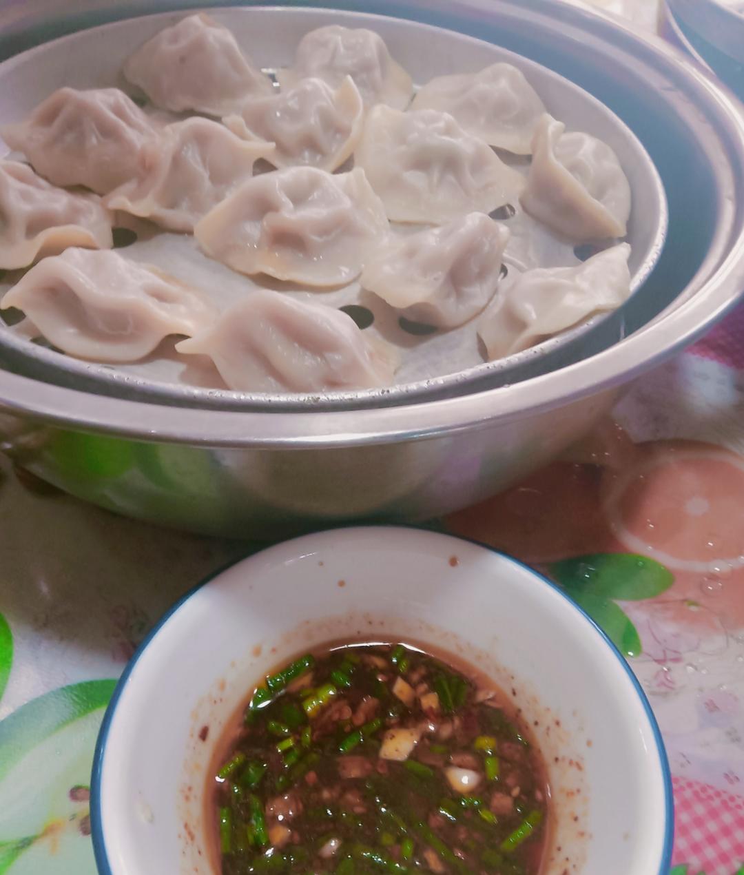 超简单蒸速冻饺子