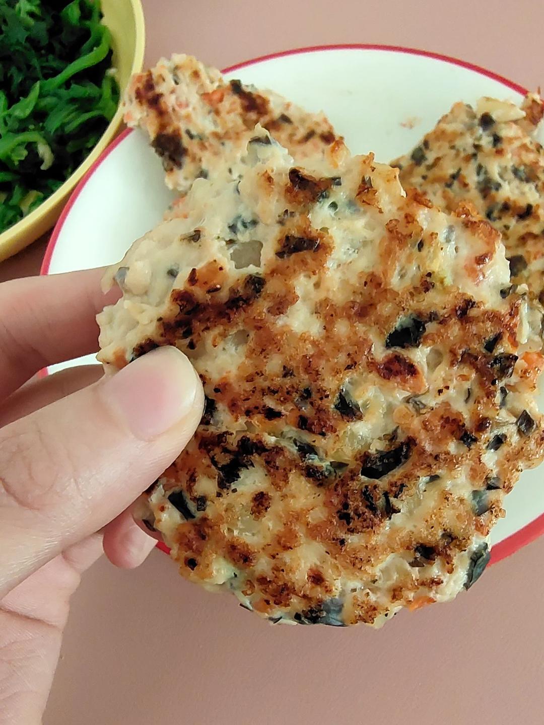 减肥餐低脂鸡胸肉饼