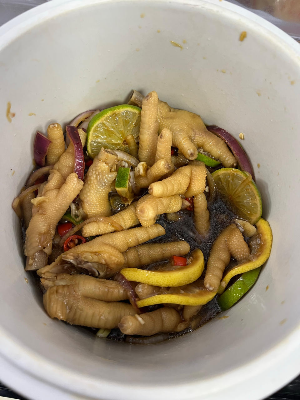 【柠檬酸辣鸡爪】自制超级无敌美味的网红鸡爪