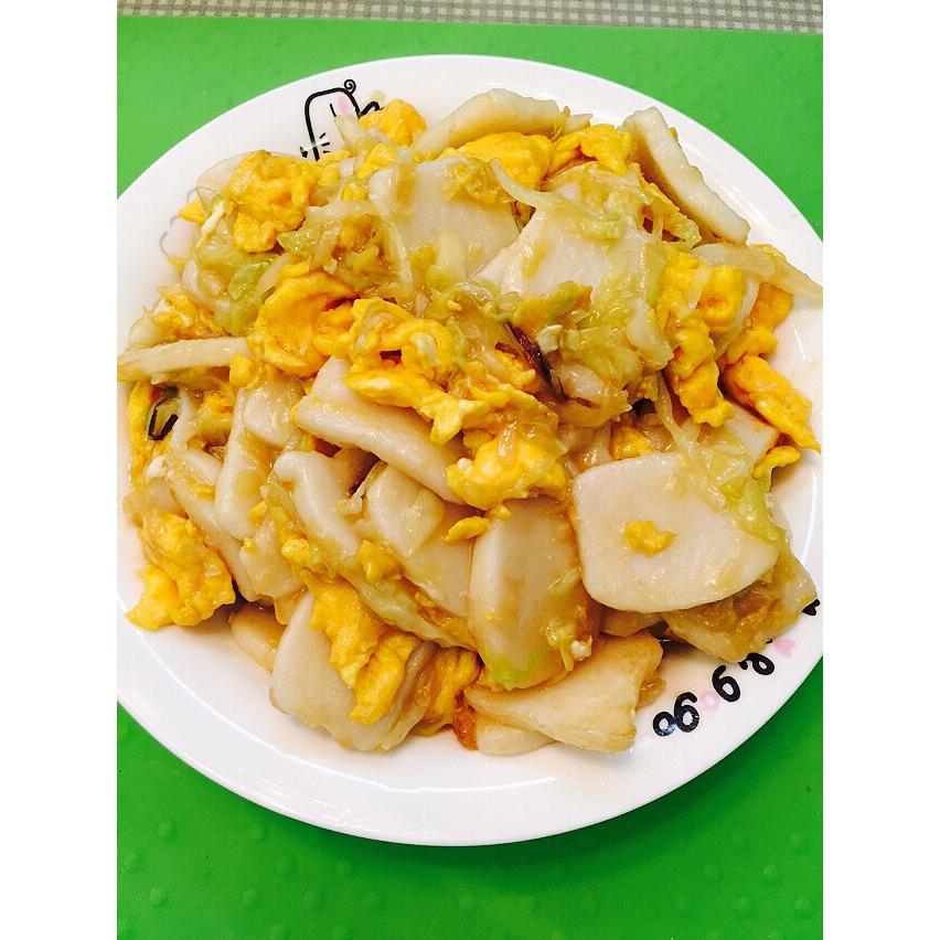 甜甜那个妈做的鸡蛋炒年糕