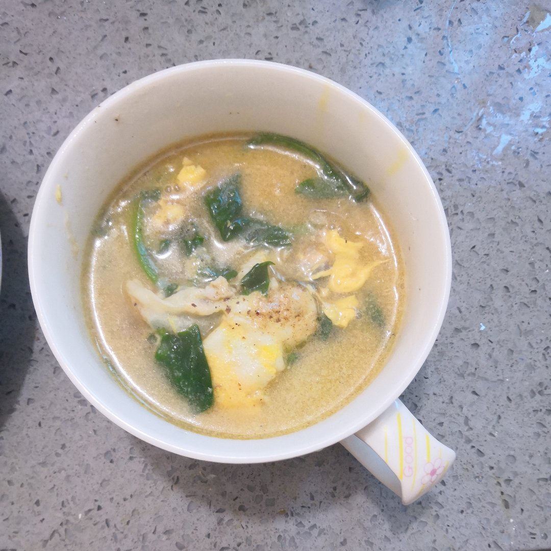 波菜鸡蛋汤