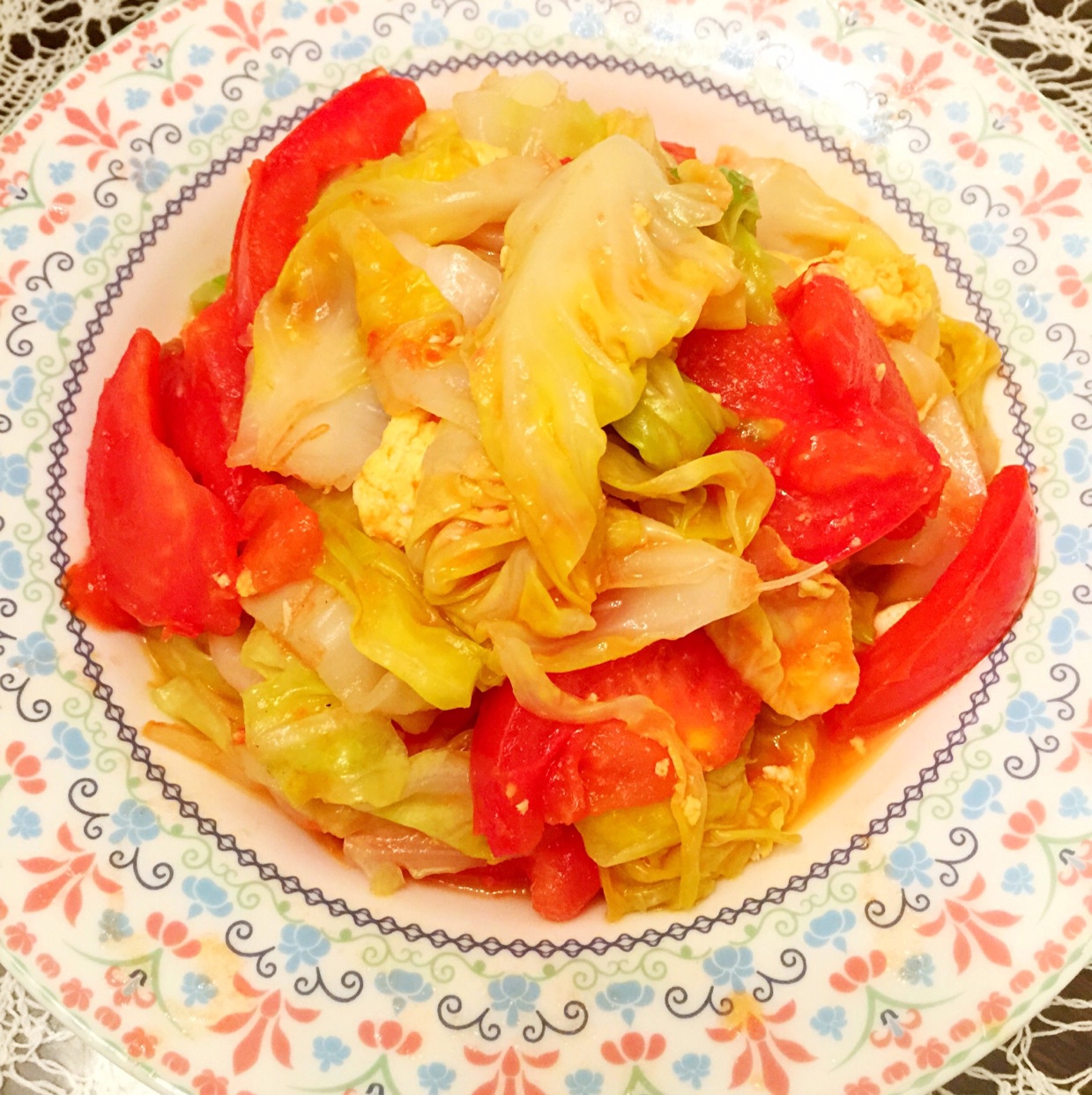 番茄圆白菜