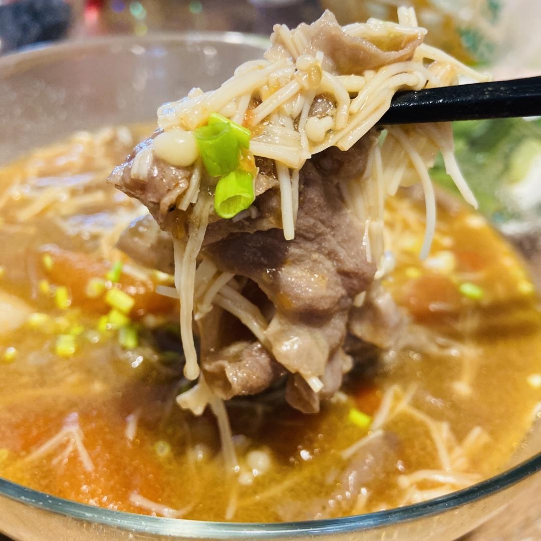金针菇番茄肥牛汤#懒人版#