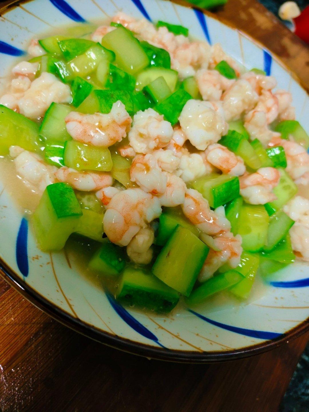 黄瓜炒虾仁
