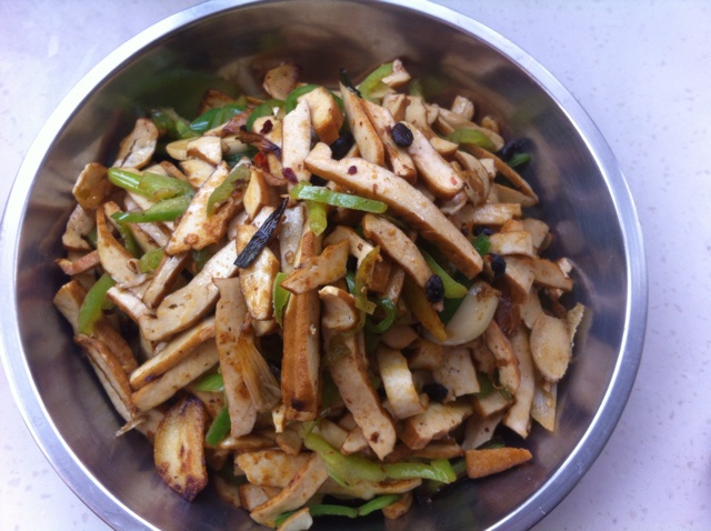 辣椒豆豉炒豆干
