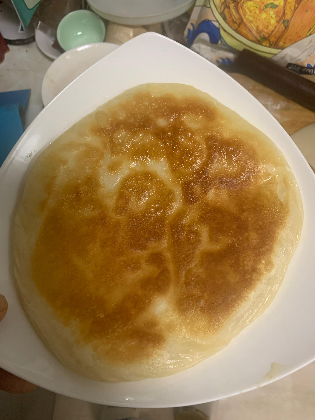 烙饼不硬的小窍门 掌握了你也能看出柔软多层凉了不硬的小油饼