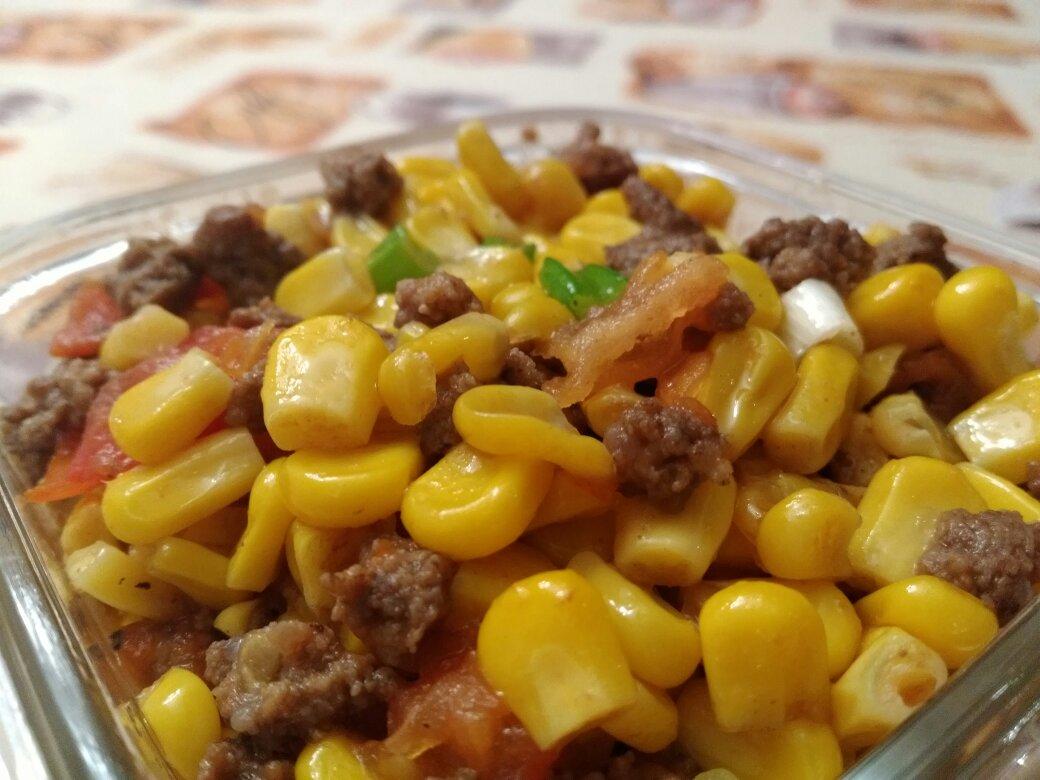玉米炒肉末【超级下饭的快手家常菜】