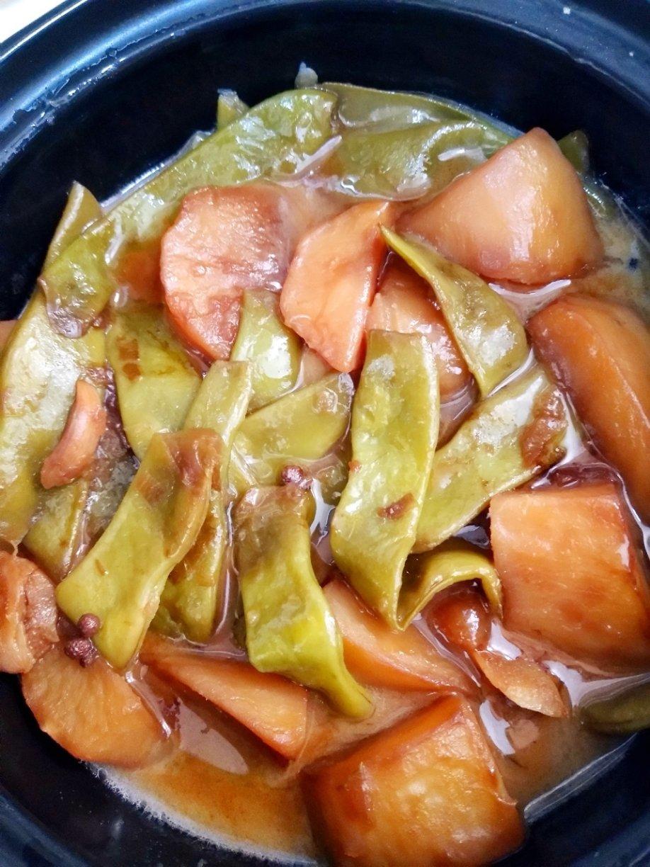 素土豆炖豆角（妈妈的味道）