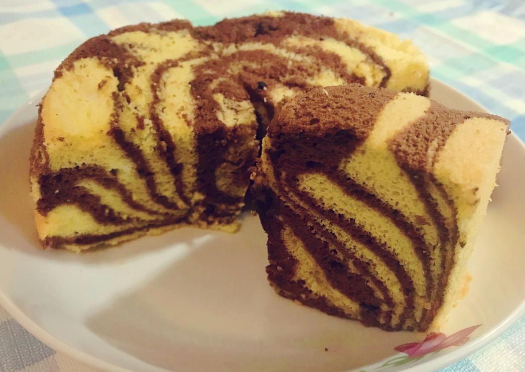 斑马纹戚风蛋糕