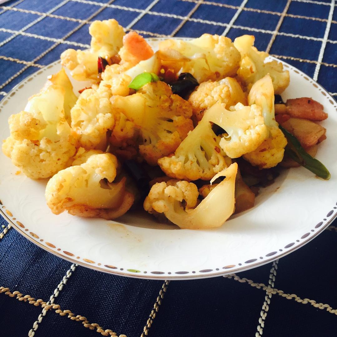 老丁的私房菜-干锅花菜