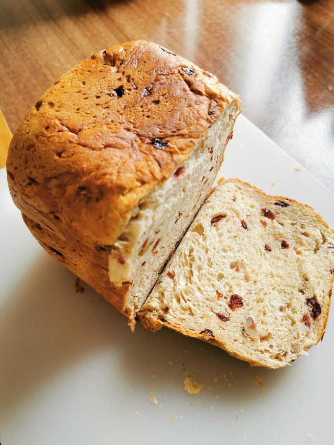 【快手】面包机做松软全麦面包