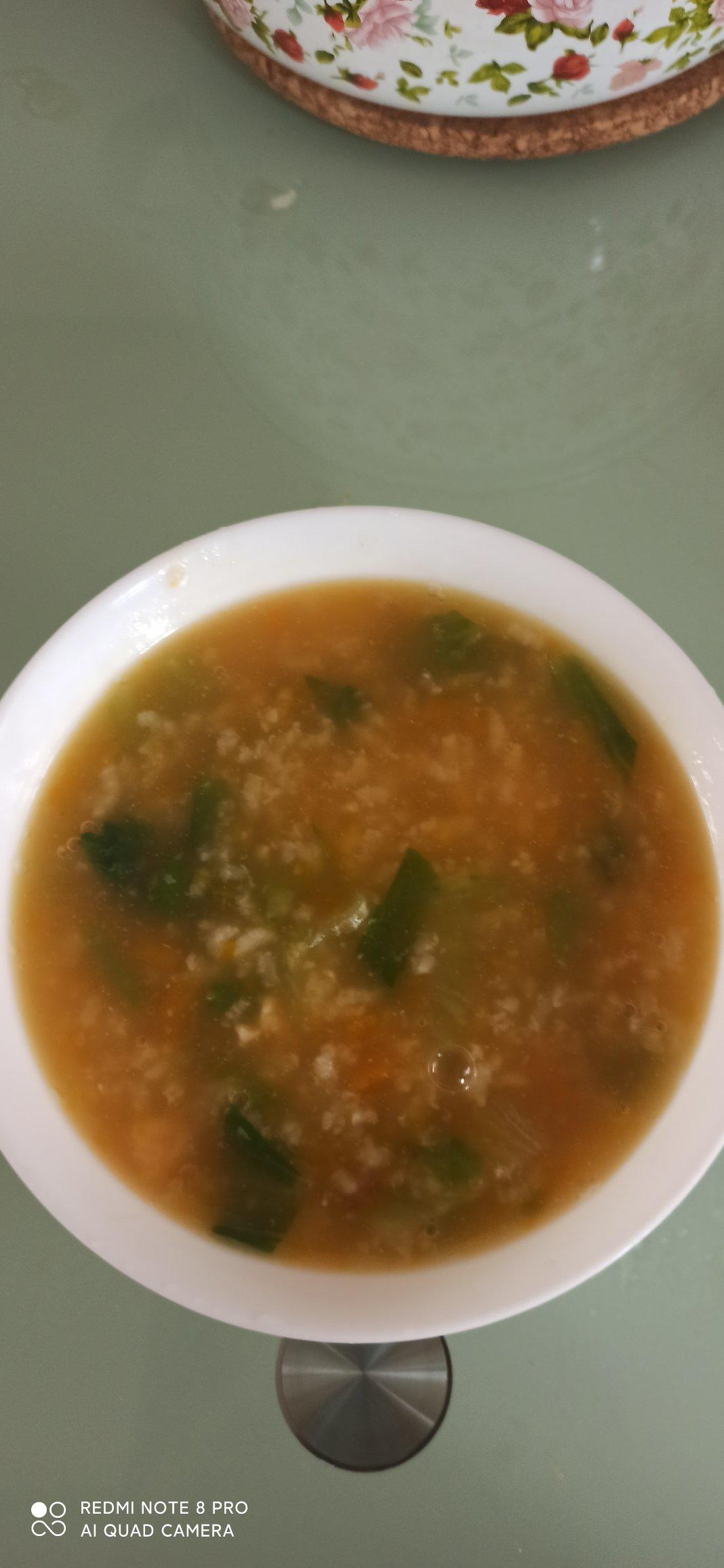 南瓜青菜虾粥（辅食版）
