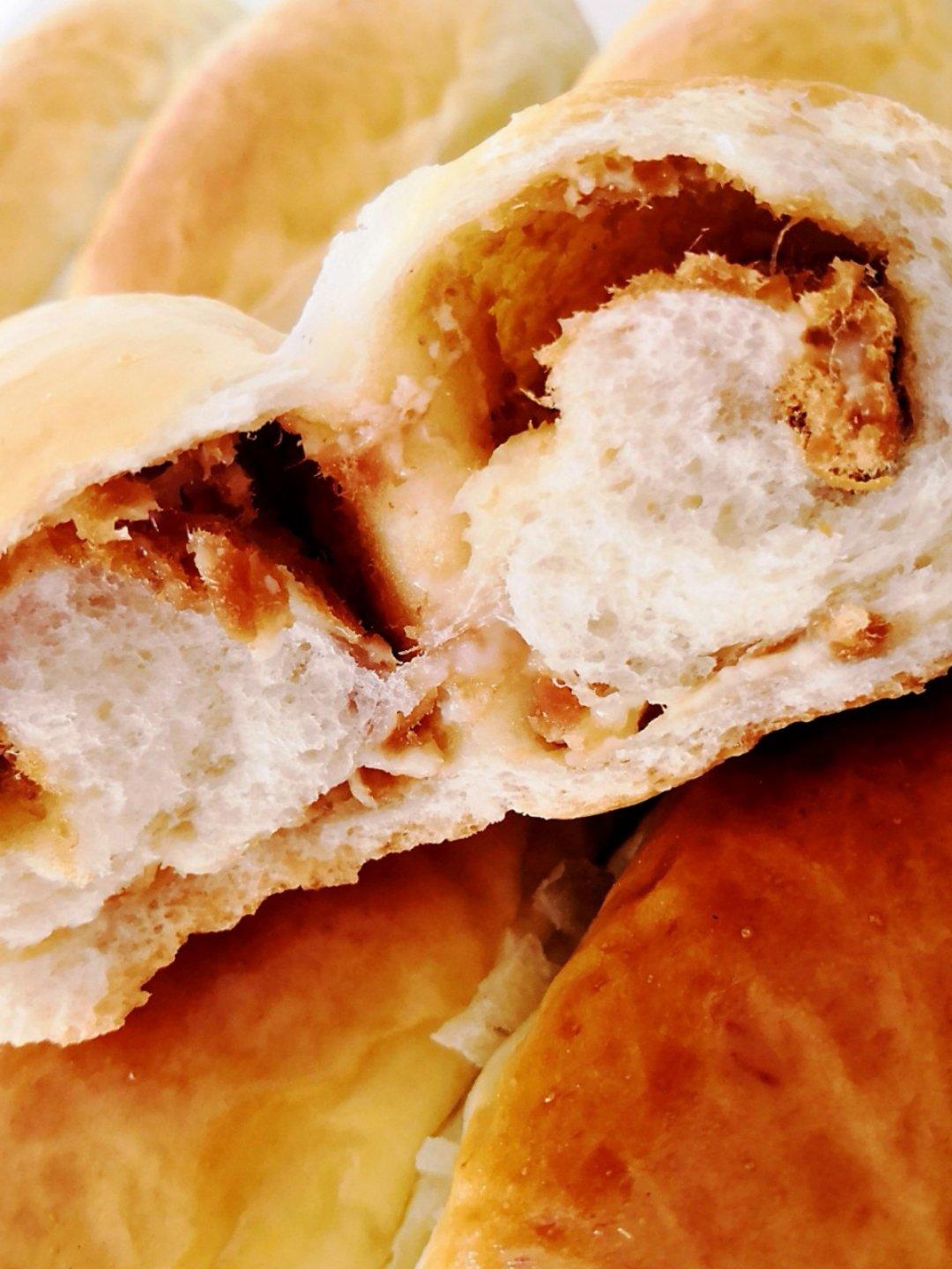 肉松沙拉酱面包（65度汤种）