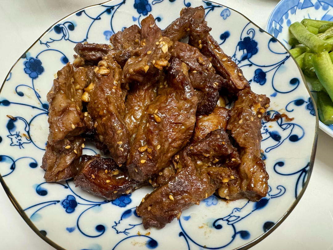 空气炸锅盐葱牛肋条