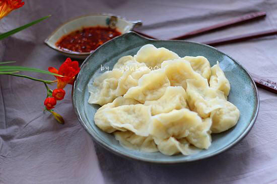 白菜老豆腐纯素馅饺