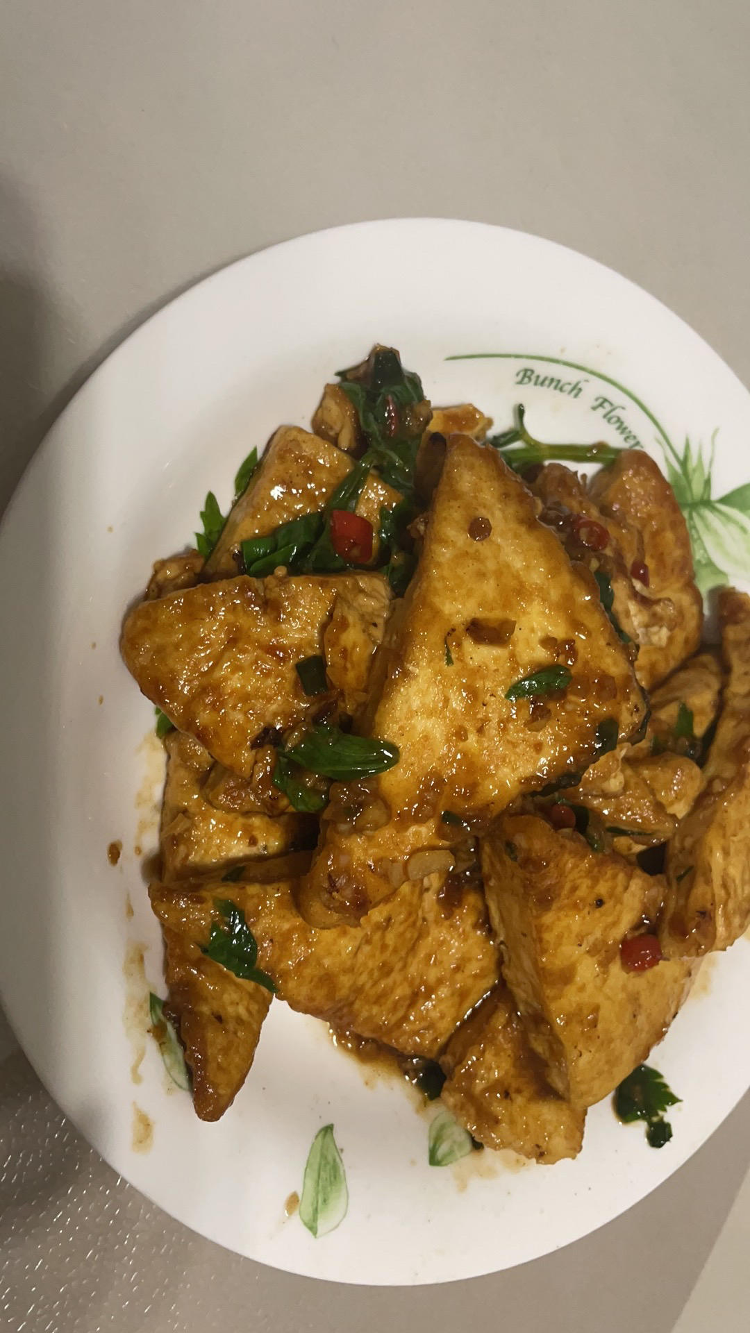 焖煎豆腐