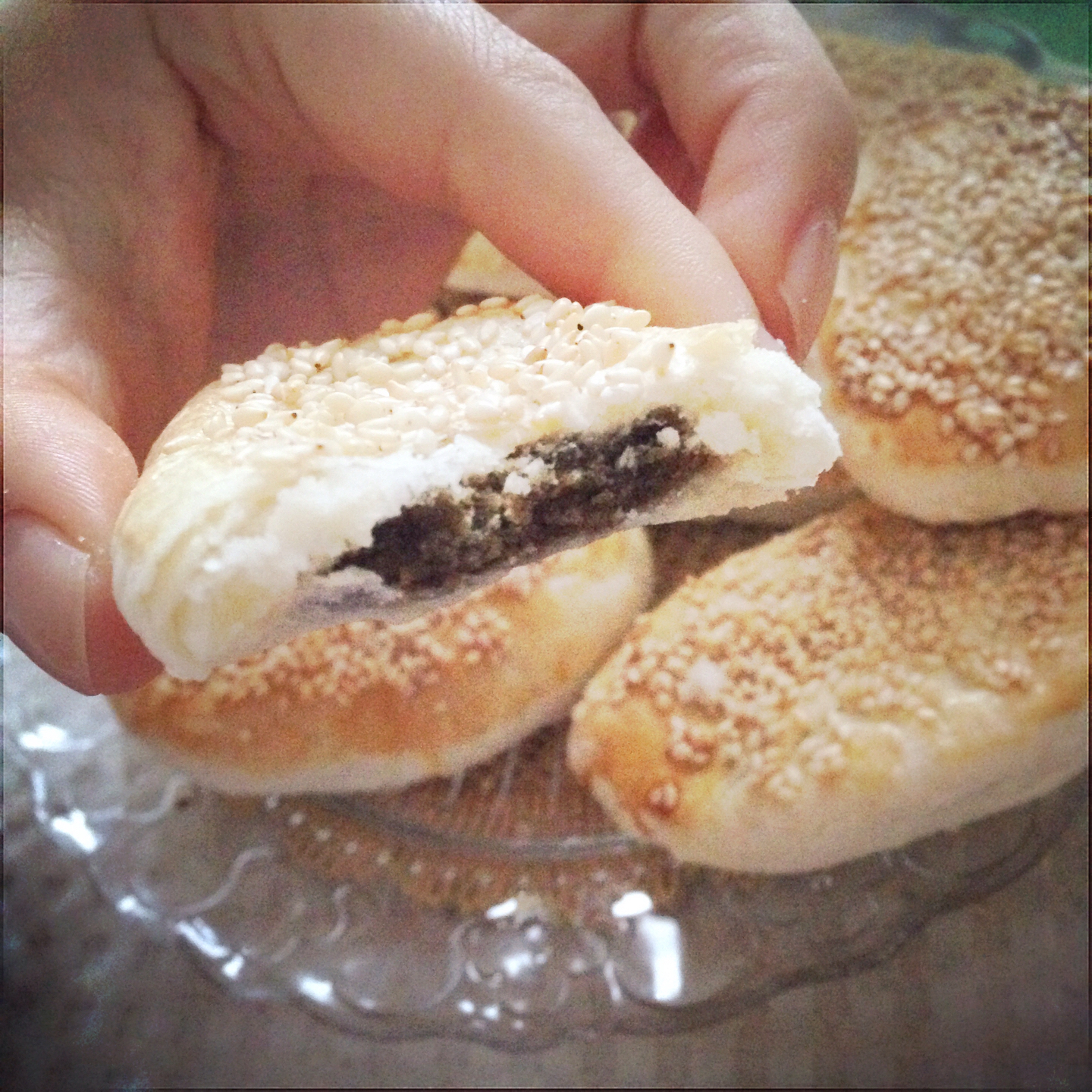 芝麻椒盐牛舌饼（北京小吃）