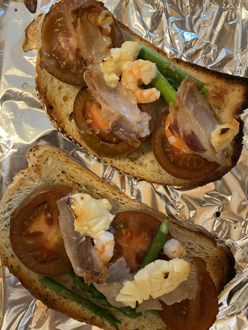 快手欧包披萨sourdough bread pizza