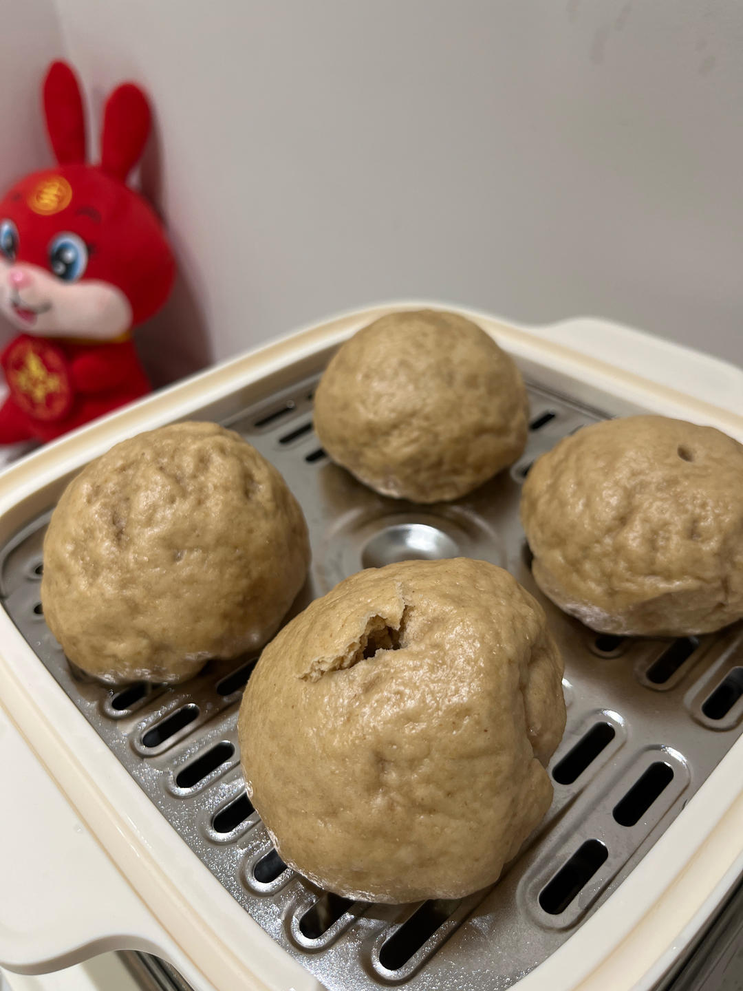 无油无糖松软的全麦馒头