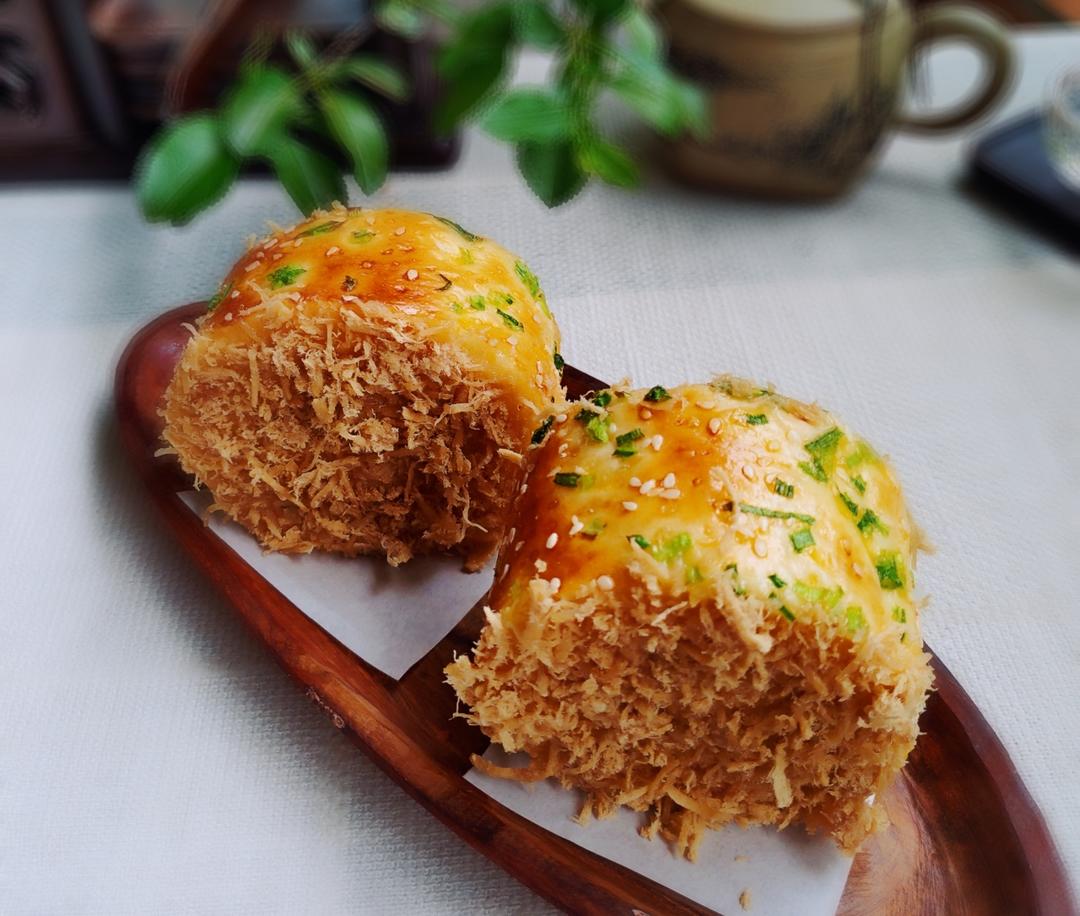 香葱肉松面包卷的做法步骤图 怎么做好吃 丫丫妈咪手工 下厨房