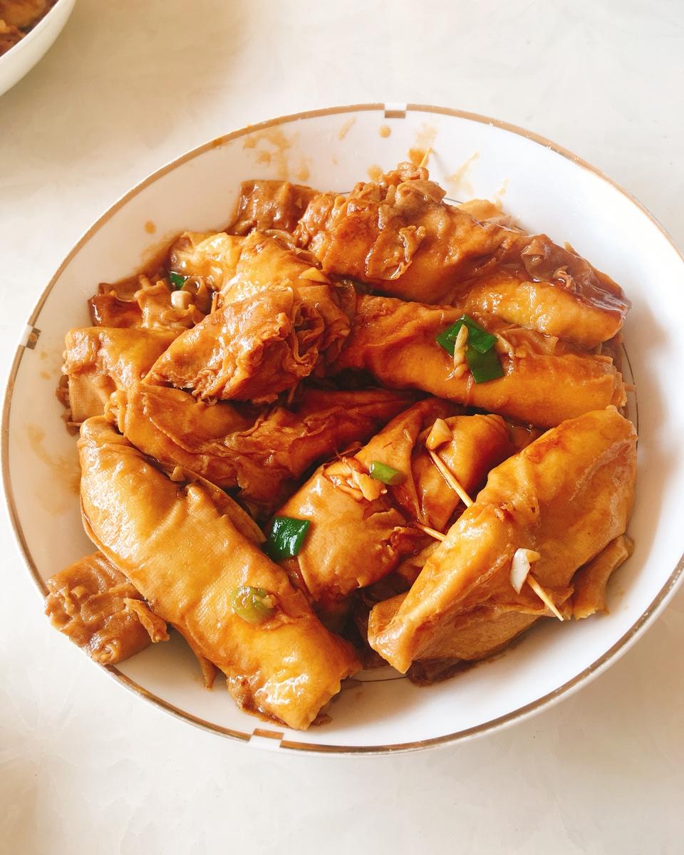 比肉还好吃的金针菇豆皮卷