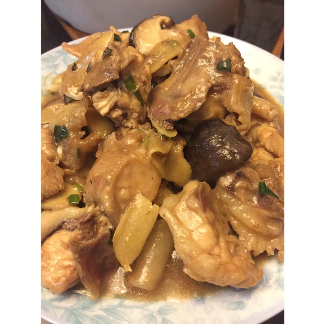 蘑菇滑鸡（香菇滑鸡）