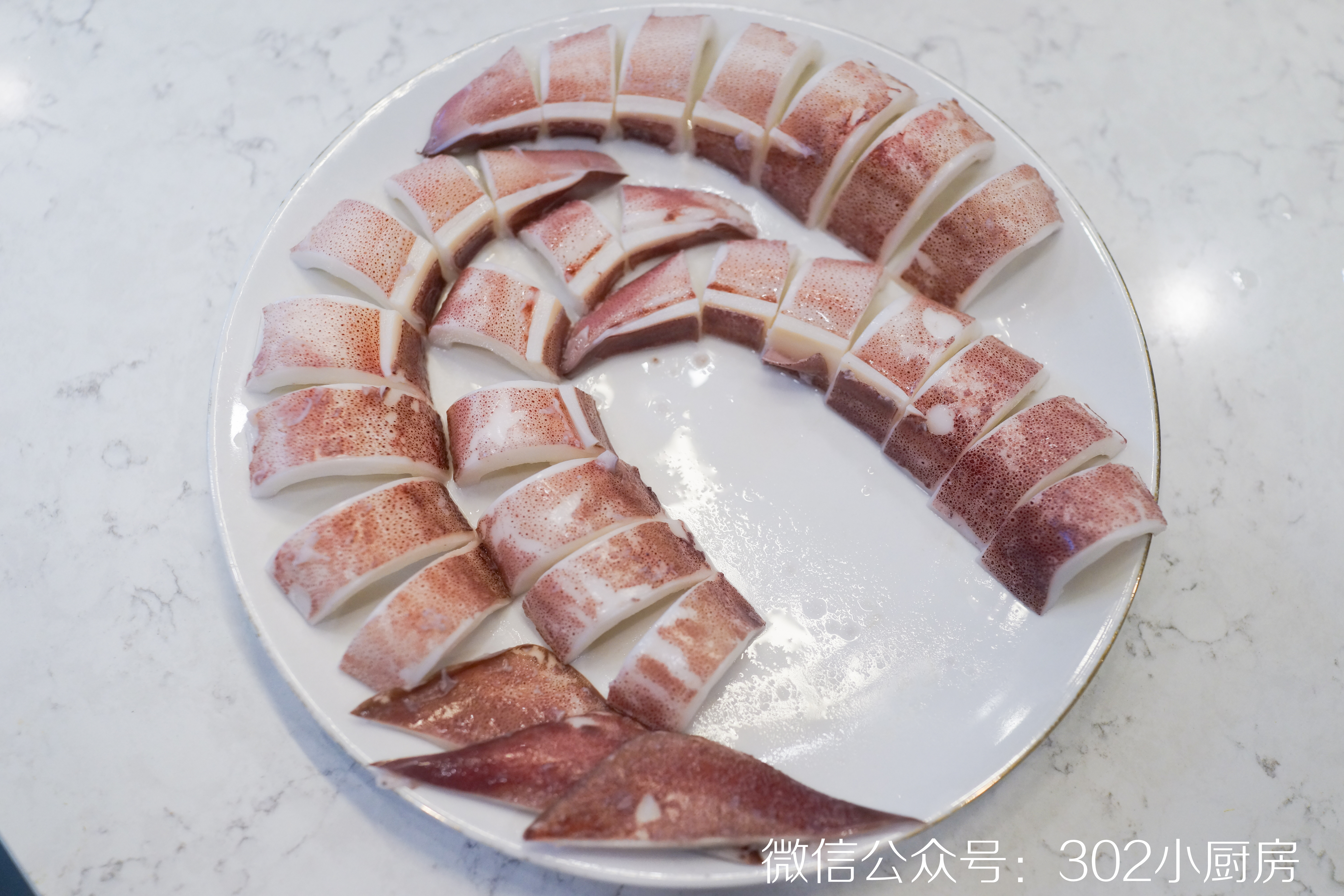 白灼鱿鱼（含小青柑料汁做法）<302小厨房>的做法 步骤13