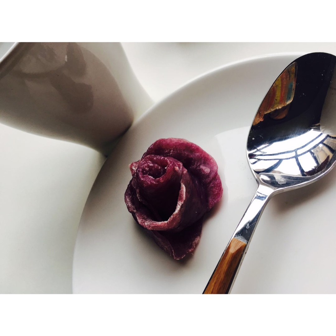 紫薯南瓜系列之玫瑰花卷