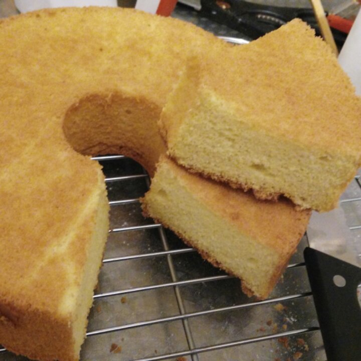 100%玉米面戚风蛋糕