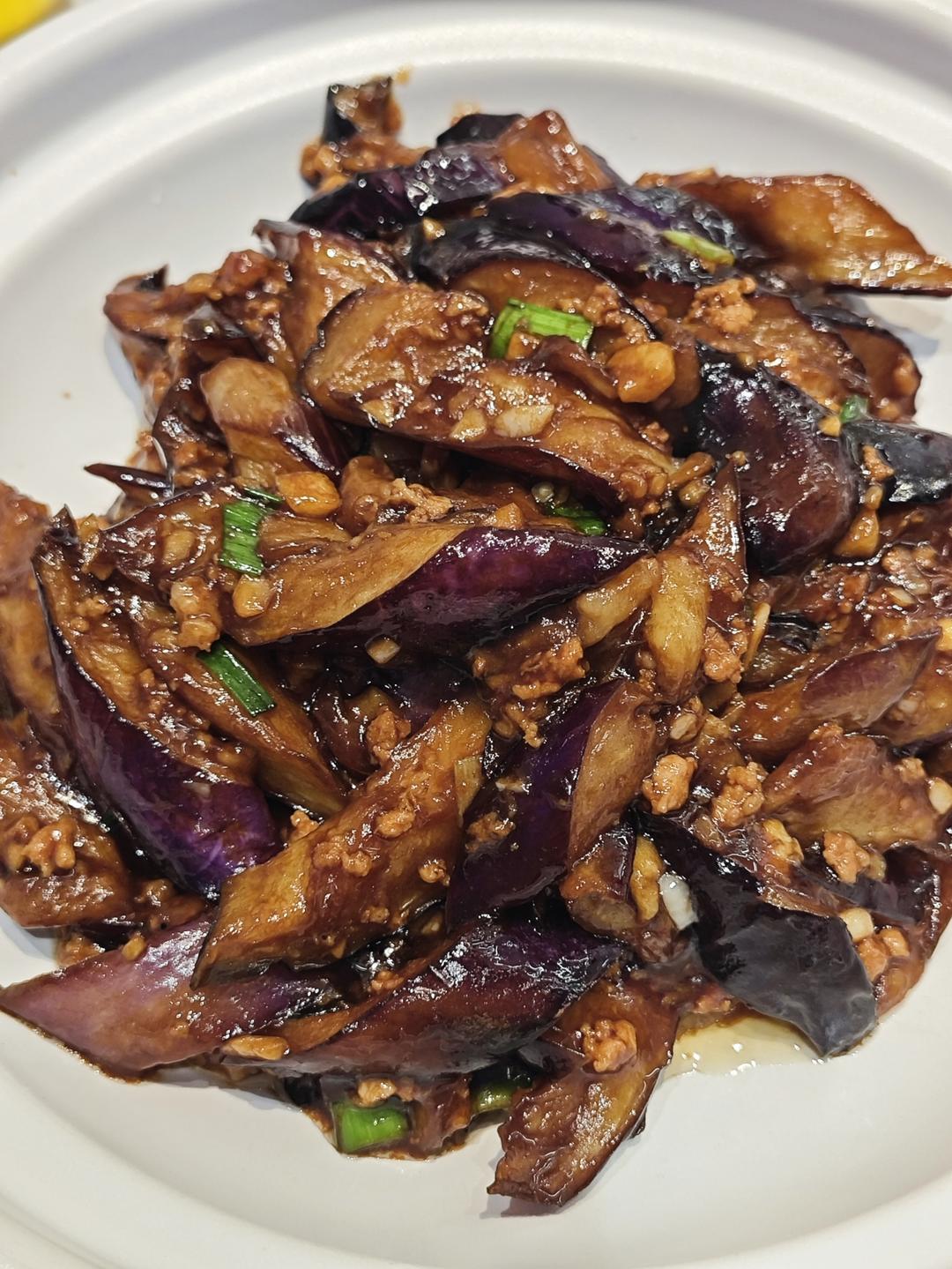 红烧肉沫茄子