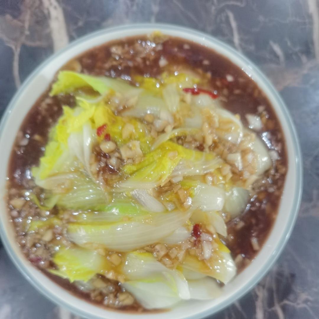 5分钟搞定‼️家常菜蒜香娃娃菜，巨好吃！