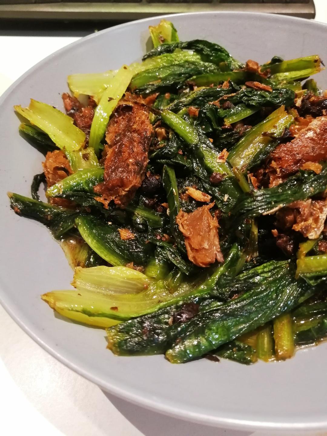 豆豉鲮鱼油麦菜