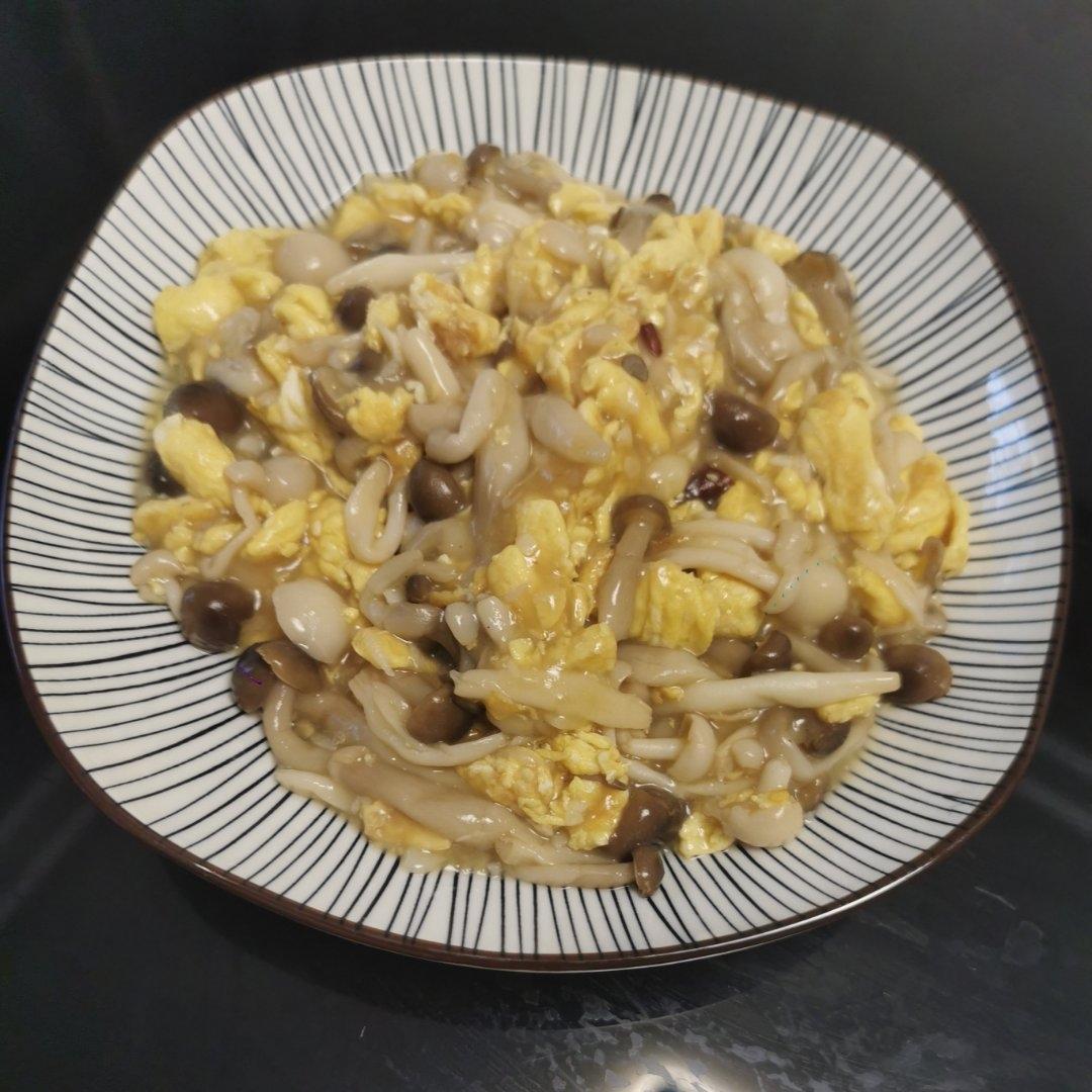 糖醋蛋炒白玉菇