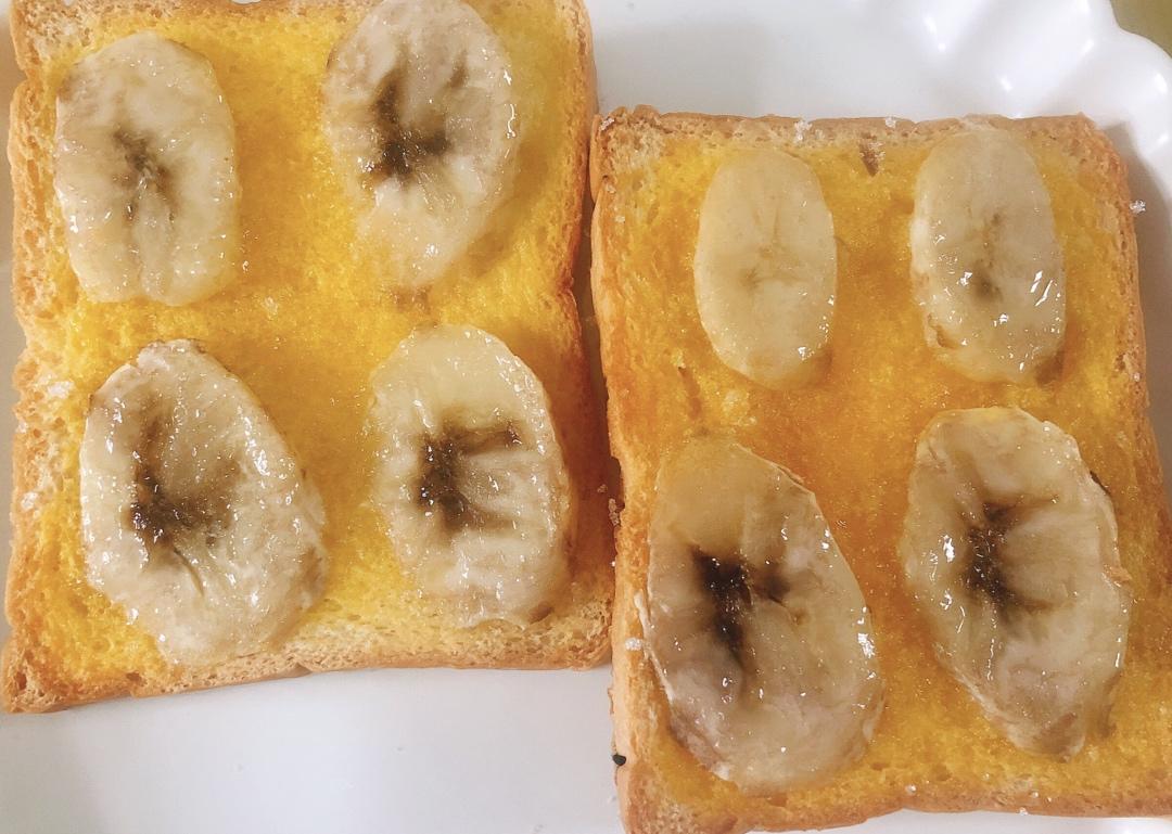 好吃到哭的香蕉烤吐司❗️酥脆香甜❗️零失败❗️