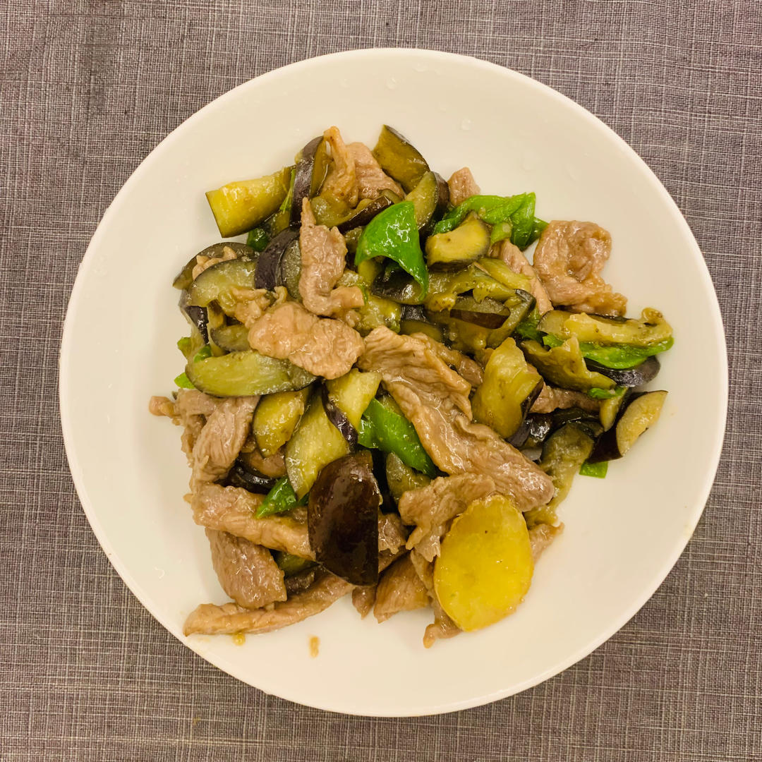 茄子炒肉