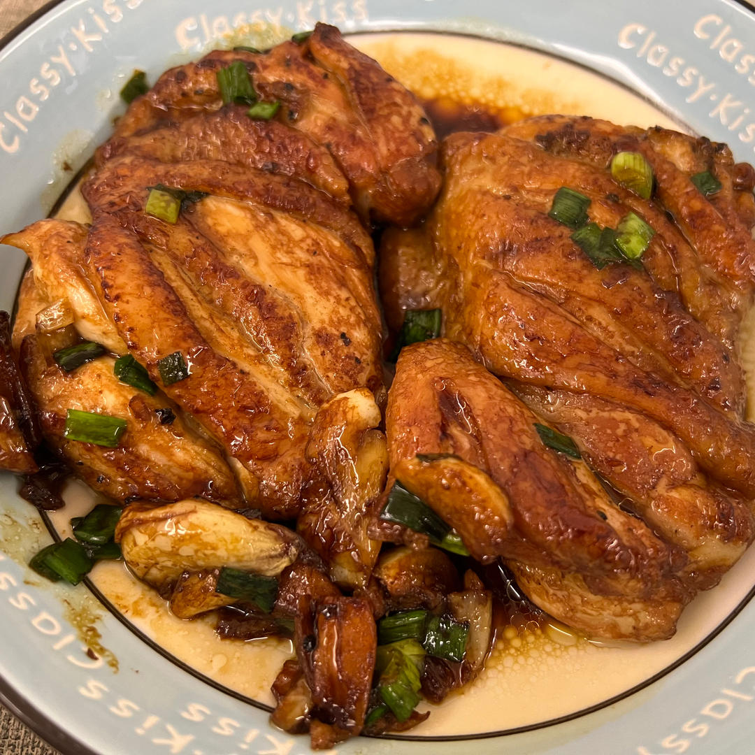 不放一滴油的照烧鸡腿饭