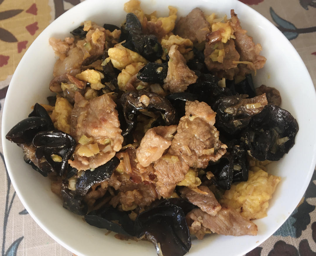 夕遇做的木须肉