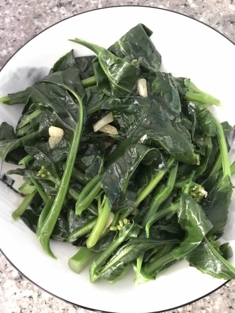 蚝油芥蓝，改刀后的比不改刀好吃百倍
