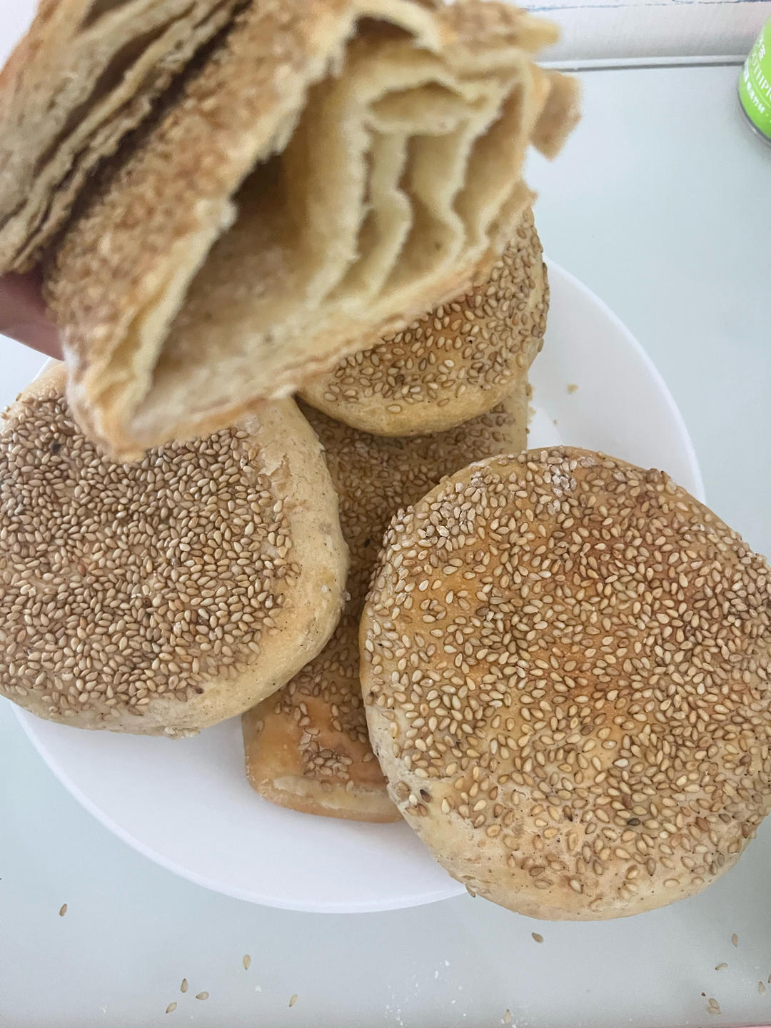 外酥内软的烧饼
