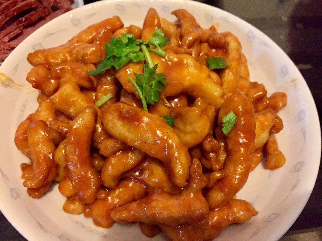 糖醋里脊 鸡胸肉的新吃法 香酥酸甜节日聚餐必做菜 超详细做法