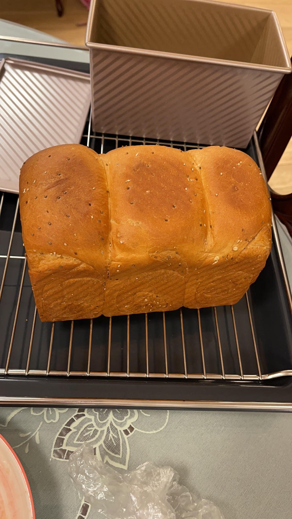 奇亚籽谷物燕麦吐司（一次性发酵）