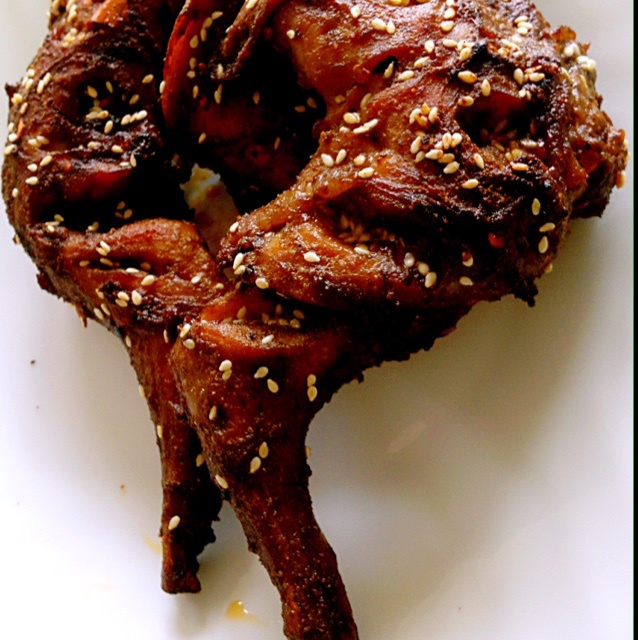 木小乔做的香辣孜然烤兔腿