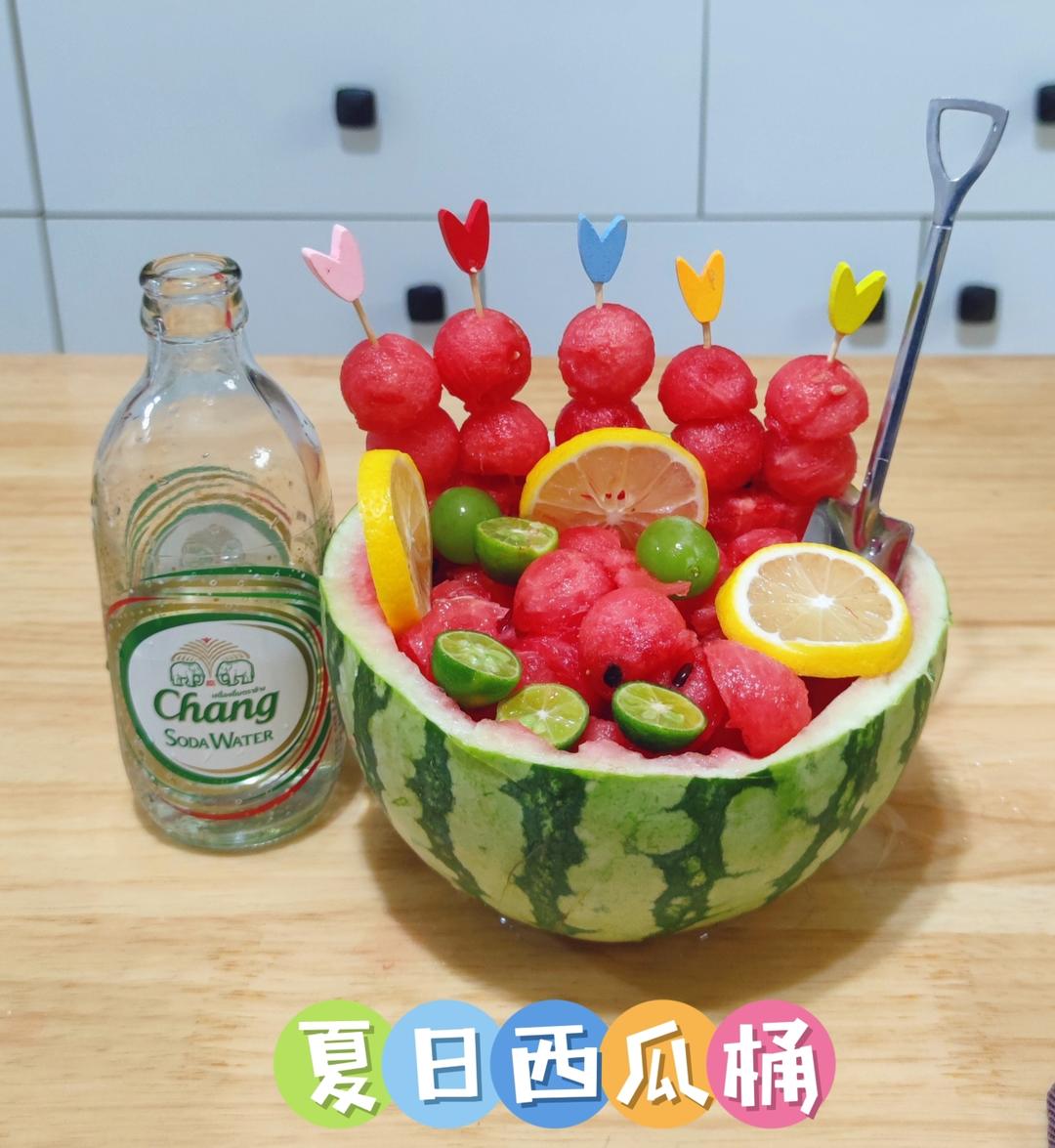 夏日西瓜气泡桶