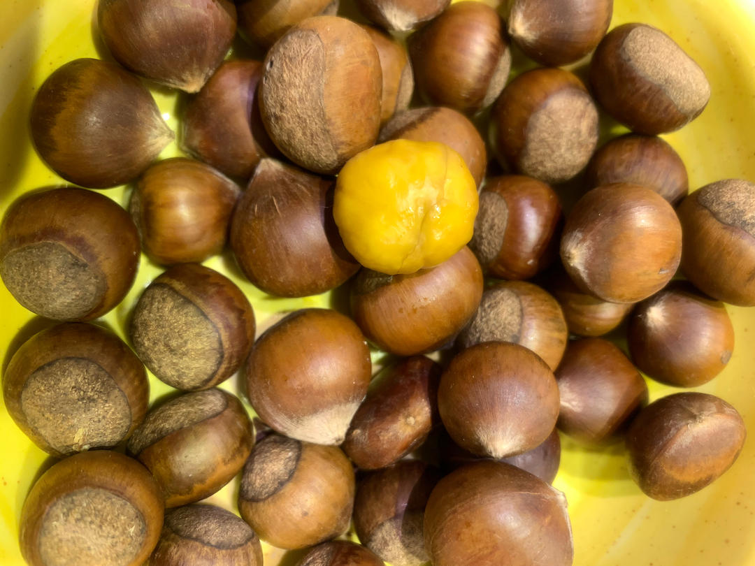 空气炸锅烤板栗，十五分钟不切口！